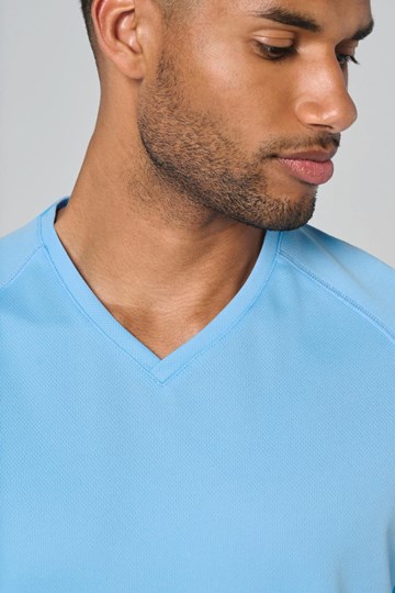 T-shirt de sport manches courtes col v homme