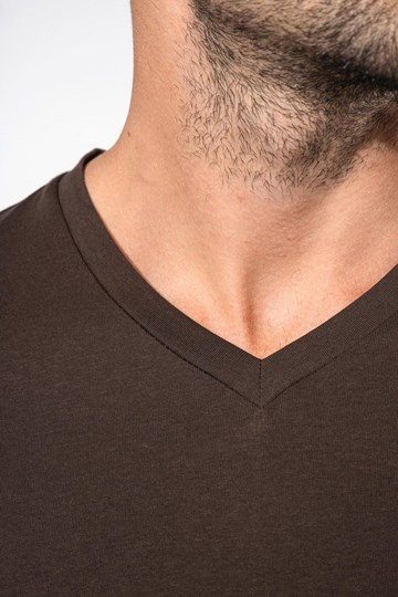 T-shirt col V manches courtes