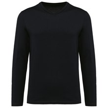 T-shirt Supima® col V manches longues homme