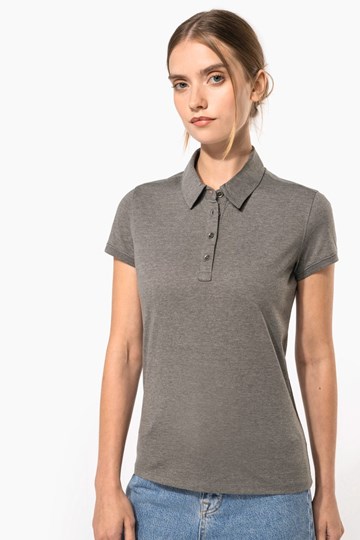 Polo jersey manches courtes femme