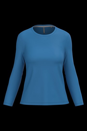 T-shirt col rond manches longues femme