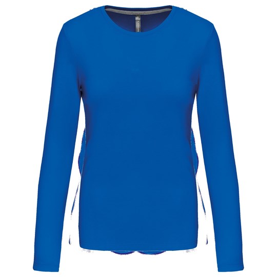 T-shirt col rond manches longues femme