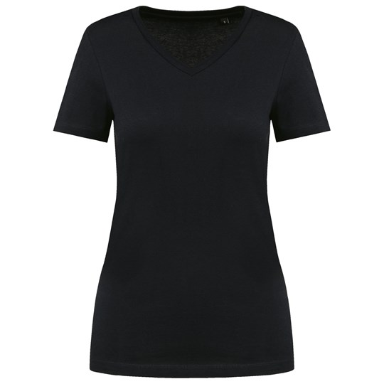 T-shirt Supima® col V manches courtes femme